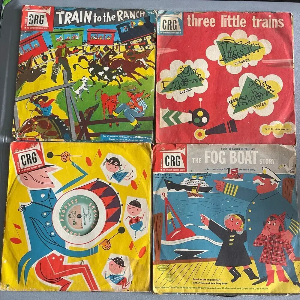 Children's Record Guild Vintage 12 Kids Record Albums Little Pedro , Fog Boat